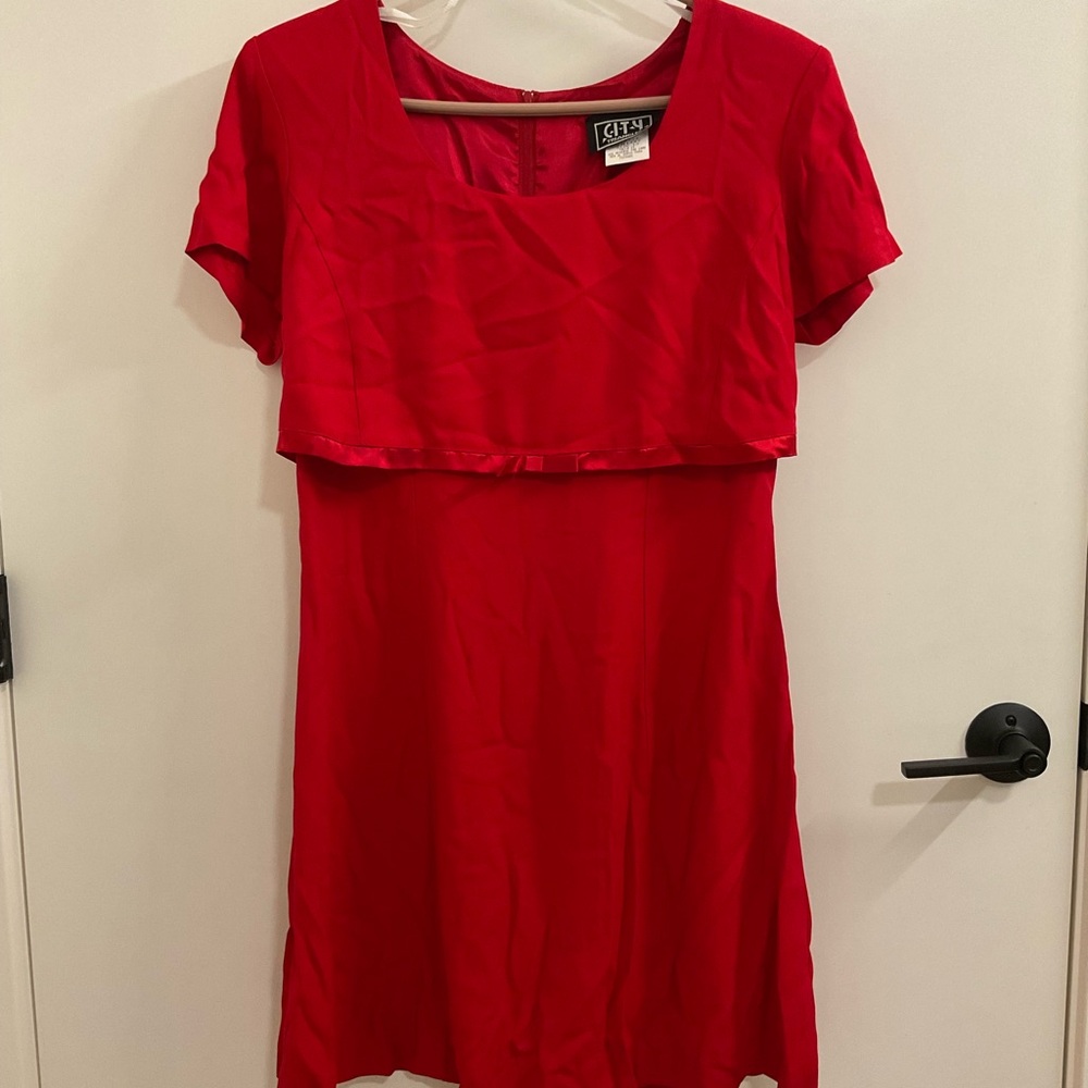 City Triangles Bold Red Mini Dress